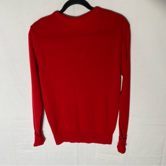 Vintage Coca Cola Red Acrylic Knit V Neck Pullover Light Sweater S - Picture 13 of 14
